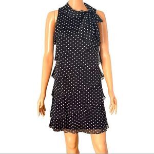 Jessica Howard Polka Dot Tiered Dress Sz 8P
